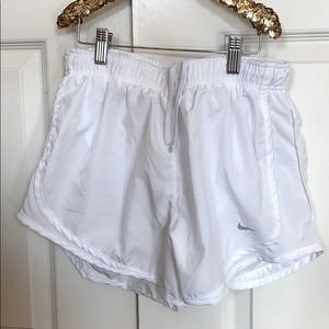 Nike White Dri Fit shorts